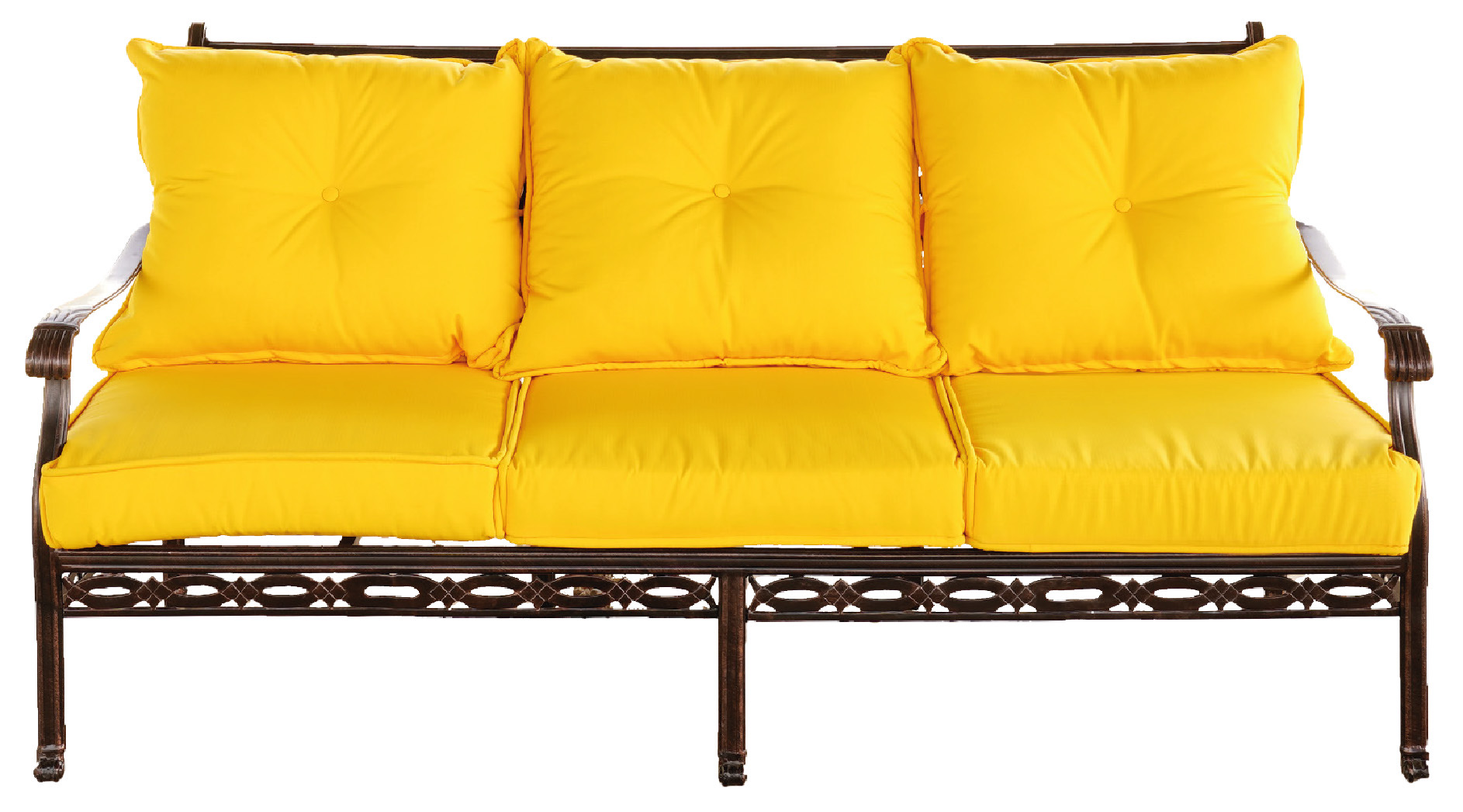 Philadelphia 3er Sofa mit Kissen