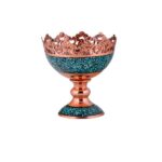 Turquoise Stone & Copper Pedestal Candy Alexander Design